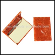 Antique color tulip mini decorative plastic pocket mirror