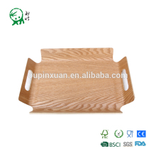 Disposable Natural Wooden Serving Tray Food Tray With Handle