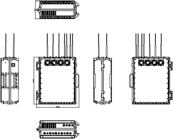 جهاز تشويش الطائرات بدون طيار(1) RF Drone Jammer(1)