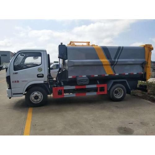 Dongfeng 4ton camión de basura colgante de cubo