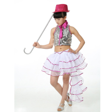 Discount girl dance sequins jazz dance wear china