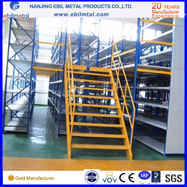 Nanjing Ebil Warehouse 2-3 Layers Storage Mezzanine Rack with Lifting Equipment