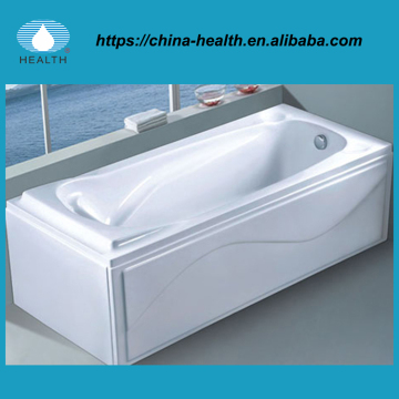 Acrylic bathtub with apron