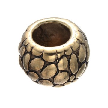 New design antique brass hollow metal beads accessories for clothing