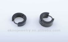 Black Earring Hoops Ear Piercing Fashion Jewelry
