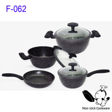 Marble Coated Series Forged Aluminum Cookware Sets