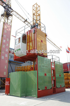 Rack and pinion construction lift/elevator