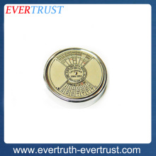 promotional matt silver custom antique compass