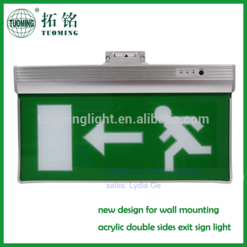 fire emergency indicating led exit lght/exit sign board