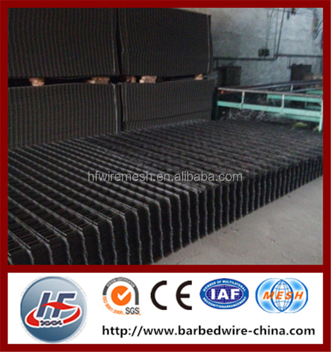 Bar reinforcing mesh,rebar welded wire mesh panel for brick wall reinforcement,black vinyl coated rebar welded wire mesh