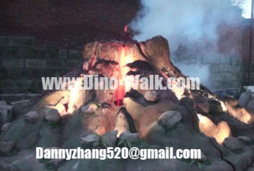 Artificial Jurassic Fiberglass Landscape-Volcano