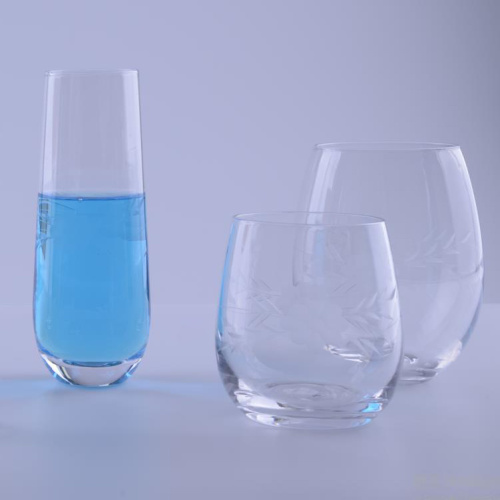 Ensemble de 6 verres à eau motif gravé personnalisé