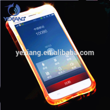 Hot selling flashing incoming call light up soft TPU case for vivo x6 back cover