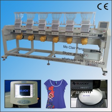 high quality cap t shirt embroidery machine for cap t shirt and flat embroidery