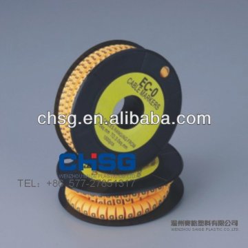 Manufacturer sizes pvc flat cable markers (SG)