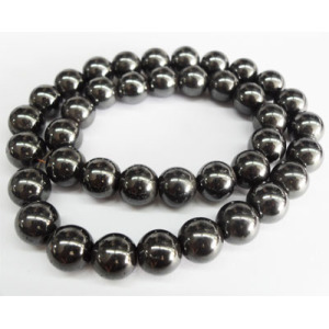 Perles rondes hématite de 10 mm