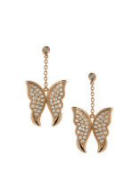 Butterfly drop earring gold earring for girl