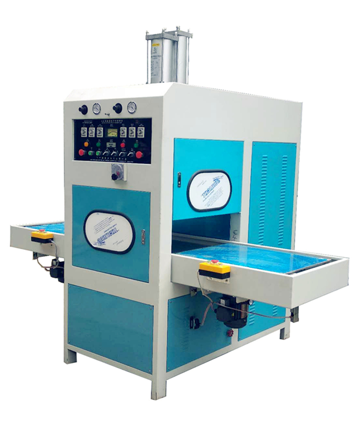 High frequency welding machine with embossing