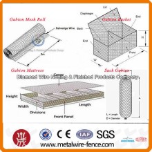 Stone gabion iron wire box baskets