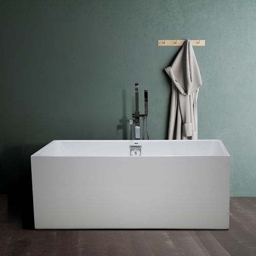 Freestanding Pedestal Tub Plastic Square Small Bathtub