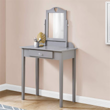 Vanity Desk Makeup Organizer Dressing Table with Mirror