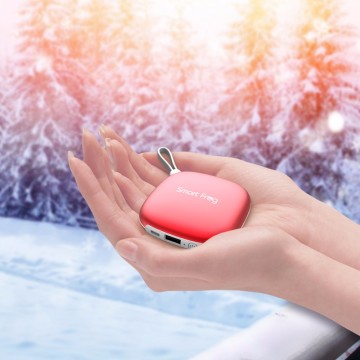 4400mAh Macaron Mini Rechargeable Double Sided ABS oem winter hand warmer