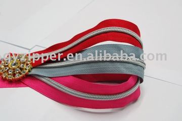 garment Silver Teeth nylon Zipper