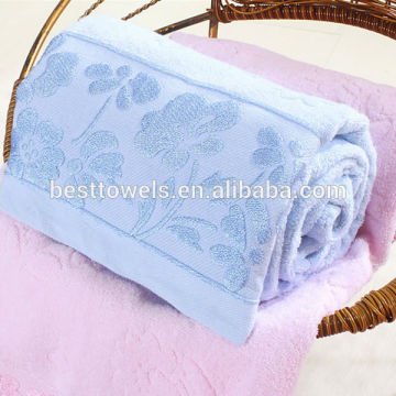 100% cotton solid jacquard bath towel