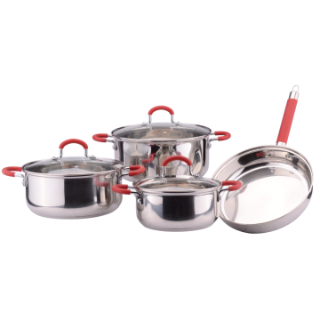 7-Piece Stainless Steel Cookware Set Wrapped