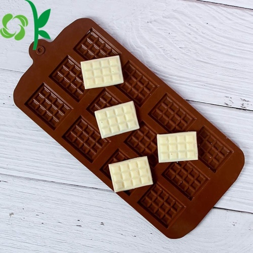 Mini molde de silicone em forma de waffle