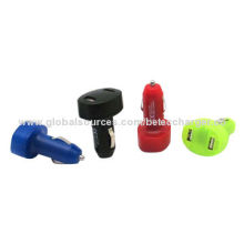 Car chargers with double USB ports, can charge 2 devices at the same time