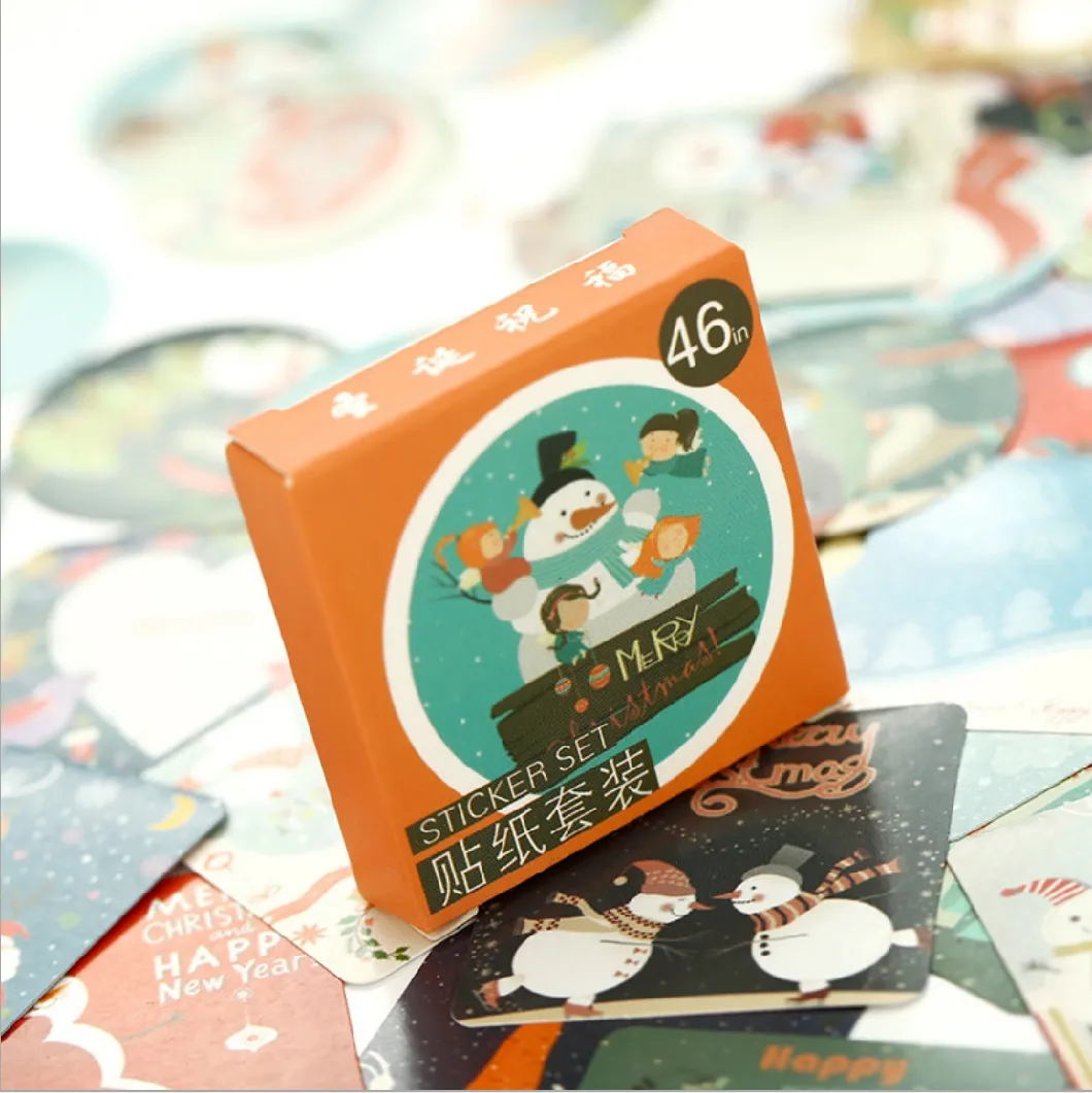 Christmas Greeting Sealing Sticker Decorating Books