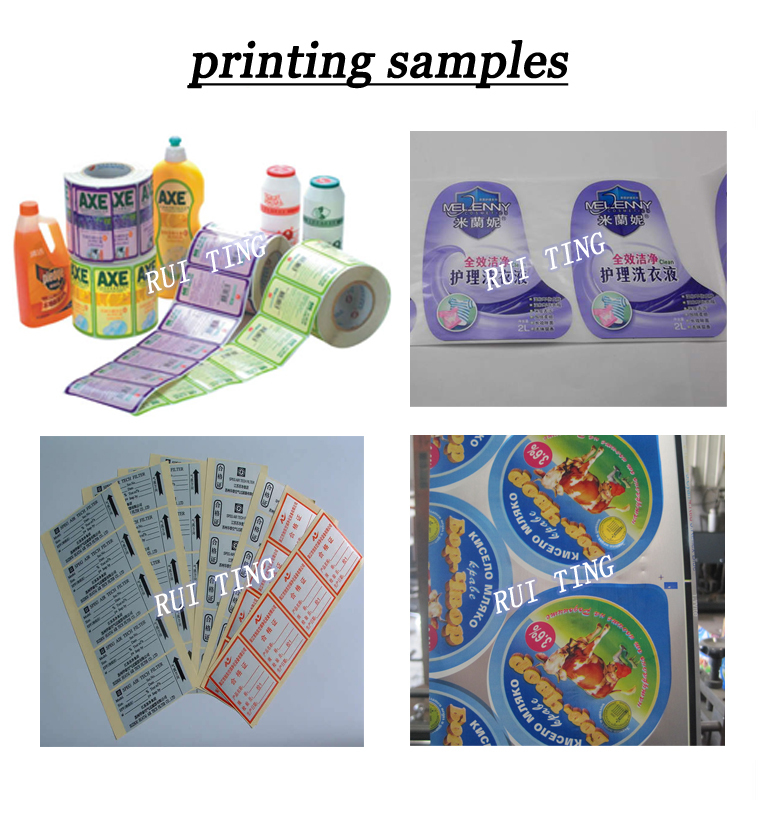 Automatic high speed label sticker paper printing and die cutting machine manufacturer for 6 color