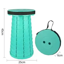 Outdoor Plastic Folding Stool Portable Telescopic Stool Material Folding Chair