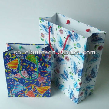 Fancy paper clothes bag with handle,paper shopping bag