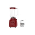 Stainless steel blender with glass jar