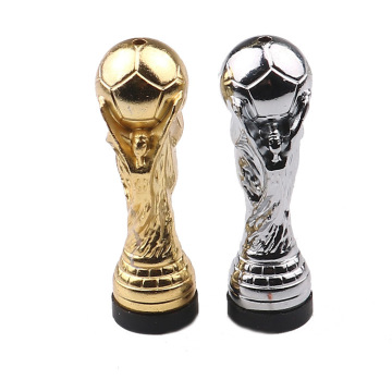 Gold and silver World Cup shaped snuff bottle World Cup pipe World Cup metal pipe snuff bottle