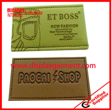 high fashion leather patch for jacket