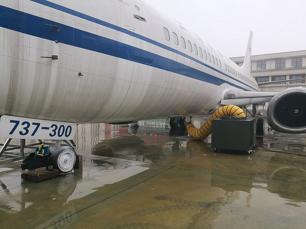 Unidad de aire de acondicionamiento previo al avión para aviones