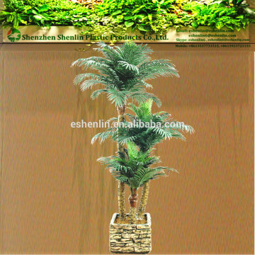 tall fake artificial plastic garden plants topiary palm trees