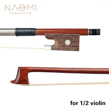 NAOMI 1/2 Size Brazilwood Bow Violin / Fiddle Bow Violin Bow Student Bow Beginner Use Violin Accessories
