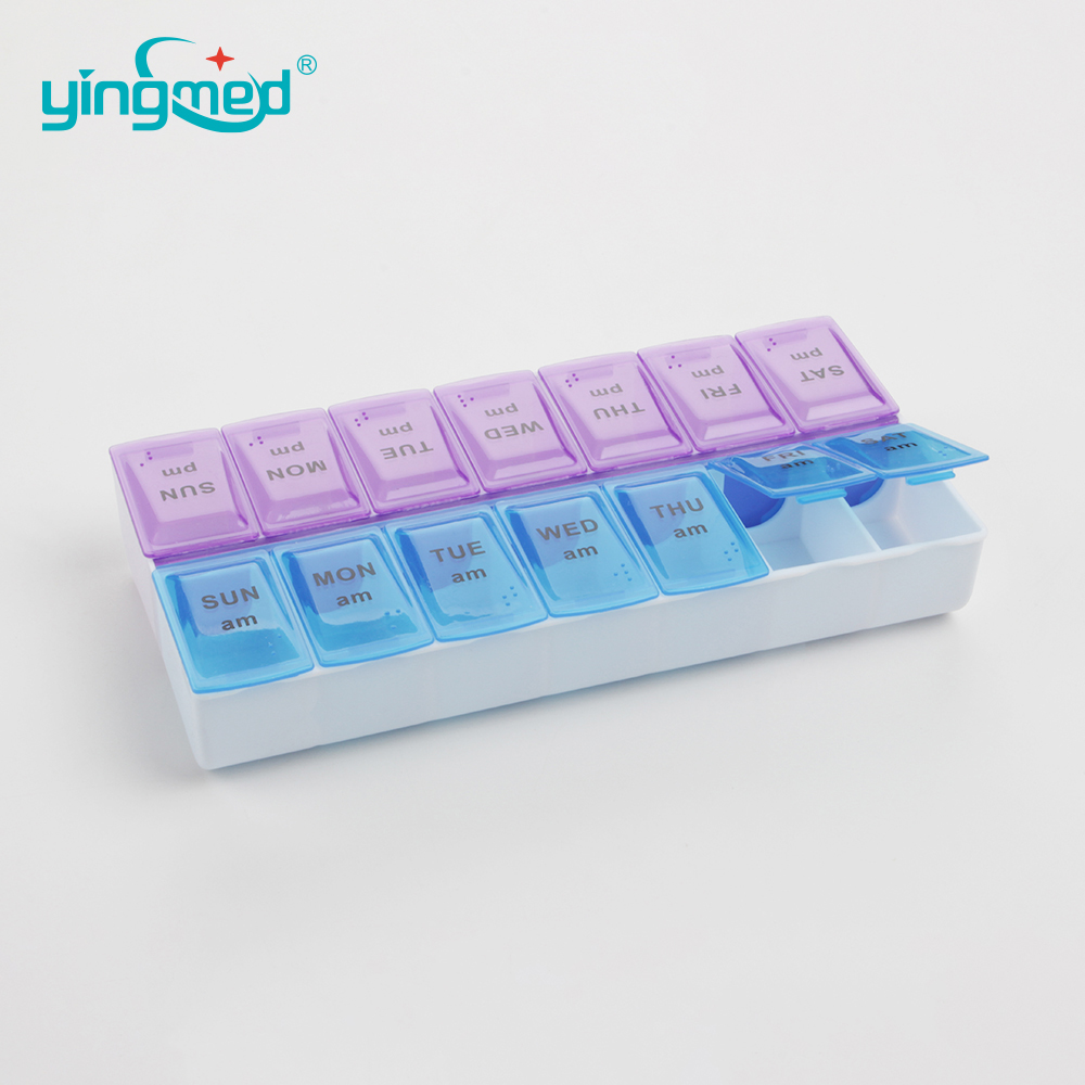 YM-N006 กล่องใส่ยา 7 วัน (14 กล่อง)+ (2) YM-N006 Pill Box 7-day (14 cases)+ (2)