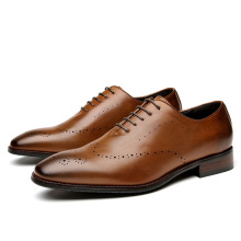 Vintage Classic Leather Oxford Dress Shoes for Men