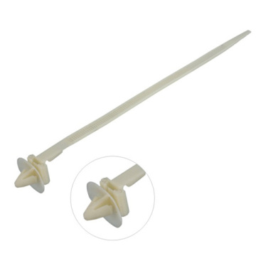 White Arrowhead Cable Tie For Round Hole
