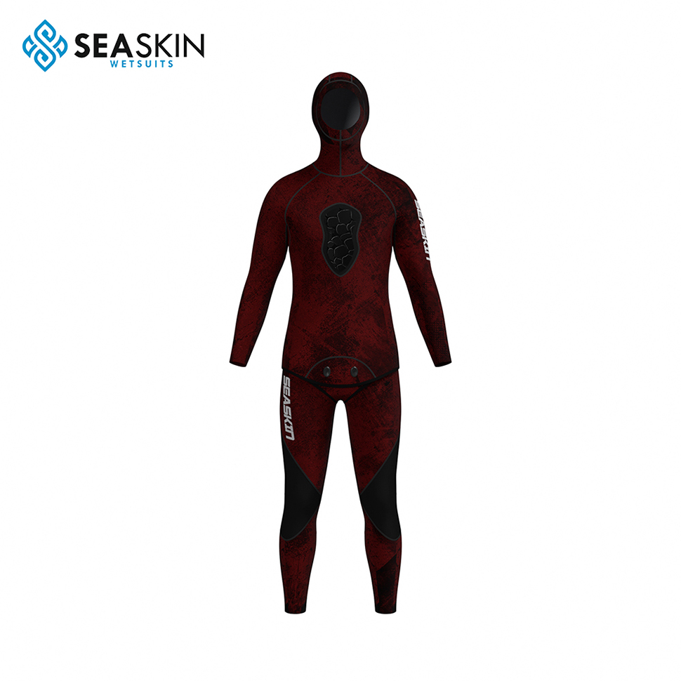 Seaskin Custom Two Piece Diving Suit 3.5mm 전신 성인용 wetsuits 지퍼리스 스피어 피쉬 잠수복