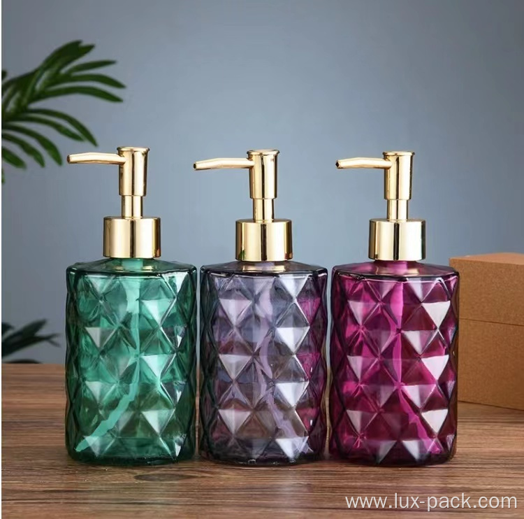 Wholesale Custom Glass Liquid Hand Body Soap Dispenser Bottle