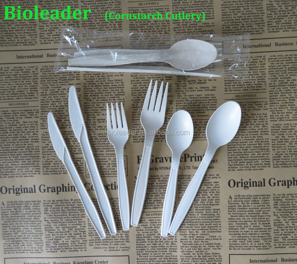 Eco Biodegradable Disposable Cornstarch Spoon