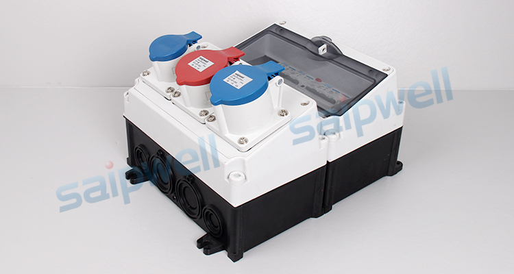 SAIP/SAIPWELL High Quality Ip65 1 Hole Industrial Floor Socket Box