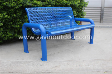 Powder coated park bench frame metal park bench