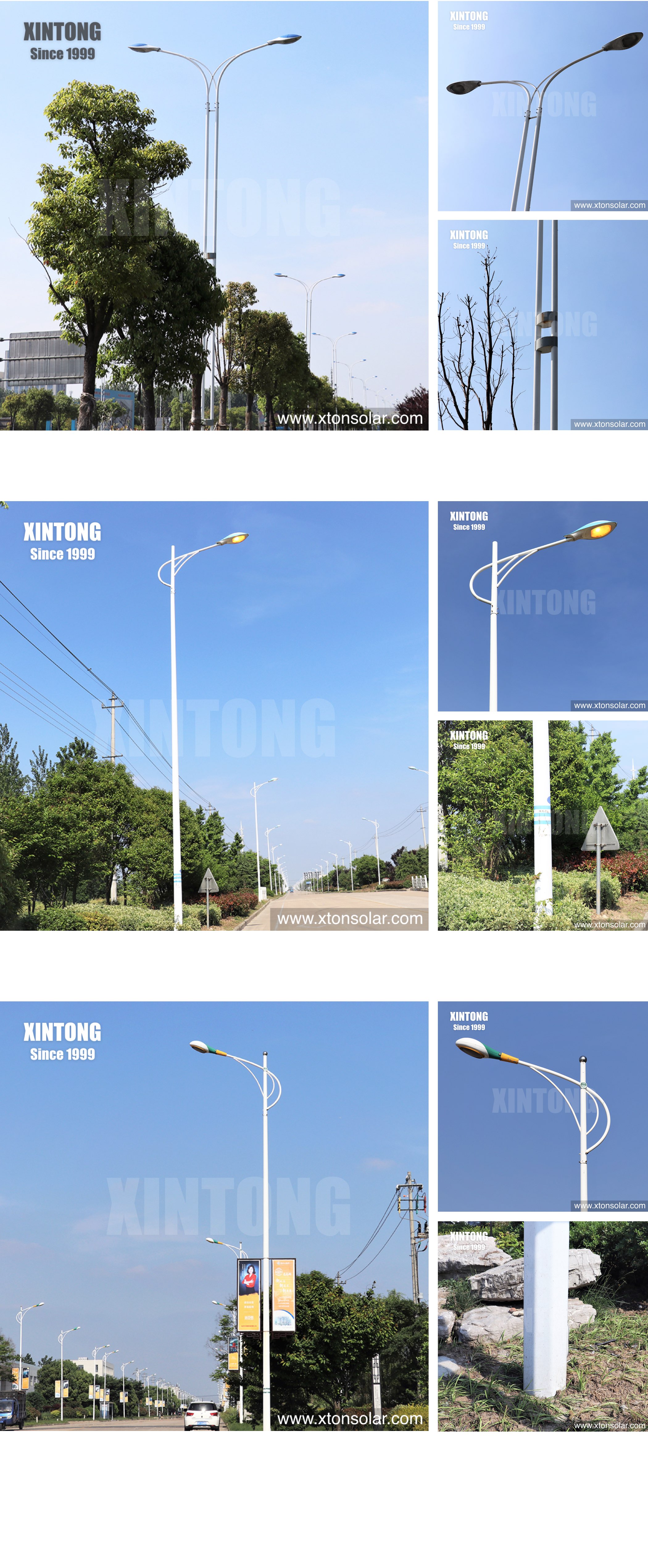 XINTONG 1.5m single pole arm for street light lamp poles